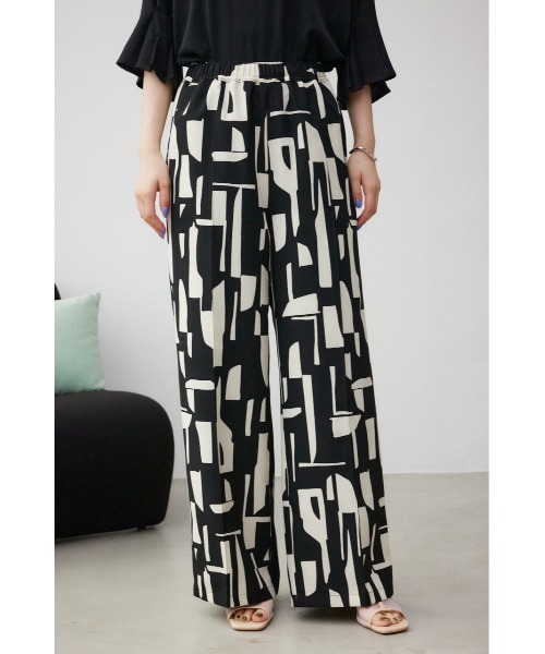 AZUL by moussy（アズールバイマウジー）の「ジオメトリックパターンイージーパンツ（その他パンツ・レディース・グリーン系その他/ブルー系その他/ブラック系その他・SMALL/MEDIUM）」の17枚目の写真