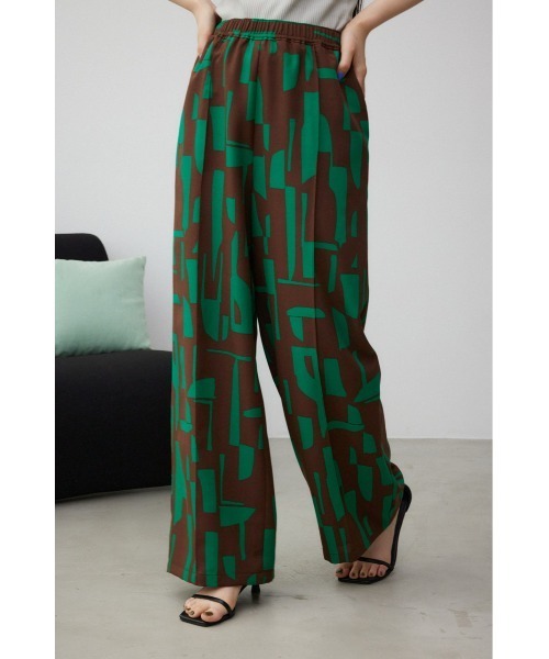 AZUL by moussy（アズールバイマウジー）の「ジオメトリックパターンイージーパンツ（その他パンツ・レディース・グリーン系その他/ブルー系その他/ブラック系その他・SMALL/MEDIUM）」の10枚目の写真