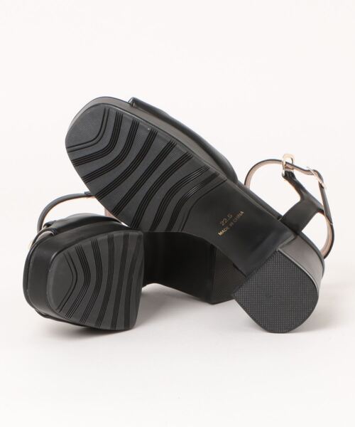 byあしながおじさん（バイアシナガオジサン）の「厚底ビットサンダル　8980737（サンダル・レディース・ブラック/ピンクベージュ/アイボリー/レッド・23.5cm/23.0cm/22.5cm/24.5cm/24.0cm）」の6枚目の写真