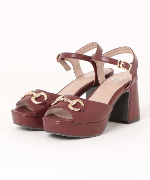 byあしながおじさん（バイアシナガオジサン）の「厚底ビットサンダル　8980737（サンダル・レディース・ブラック/ピンクベージュ/アイボリー/レッド・23.5cm/23.0cm/22.5cm/24.5cm/24.0cm）」の10枚目の写真