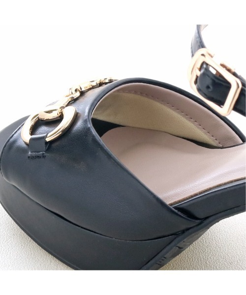 byあしながおじさん（バイアシナガオジサン）の「厚底ビットサンダル　8980737（サンダル・レディース・ブラック/ピンクベージュ/アイボリー/レッド・23.5cm/23.0cm/22.5cm/24.5cm/24.0cm）」の14枚目の写真