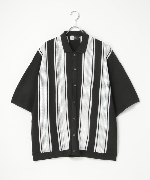 VENCEEXCHANGE（ヴァンスエクスチェンジ）の「ストライプケンシュクニットシャツ（シャツ/ブラウス・メンズ・ブラック/グリーン系その他/ブルー系・M/L）」の22枚目の写真