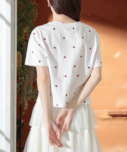 ⭐︎新品未開封⭐︎HAND with HONEYs Tシャツ　Ｌサイズ Honeys（ハニーズ）の「ハート刺繍Tシャツ（Tシャツ/カットソー