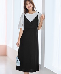 GANNI 洗える パフスリーブ カシュクール ラップ ワンピース Vネック 黒 2IfgrQt0RDhODO2TtvoBmiCBokLbKc