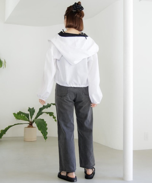 flower（フラワー）の「コットンレースフーディー（その他アウター・レディース・ブルー/ホワイト・FREE）」の14枚目の写真