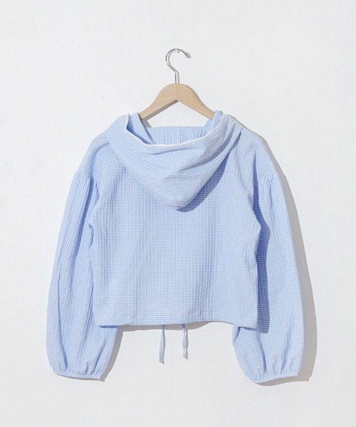 flower（フラワー）の「コットンレースフーディー（その他アウター・レディース・ブルー/ホワイト・FREE）」の19枚目の写真