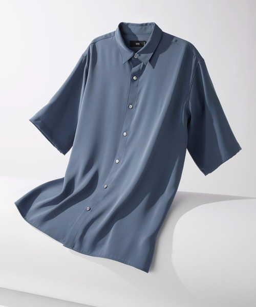 HARE（ハレ）の「【SET UP対応 イージーケア 接触冷感】TOROMIシャツSS(HARE)（シャツ/ブラウス・メンズ・ライトブルー/グレー/ブラック/ホワイト/レッド/ブルー/パープル/ブルー系その他/ブラウン/ブラック系その他/ホワイト系その他/ピンク系その他・SMALL/MEDIUM）」の7枚目の写真