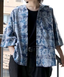 Starting Over（スターティングオーバー）の「hard wash open collar check shirt/ハードウォッシュ オープンカラー チェック シャツ/半袖シャツ（シャツ/ブラウス・メンズ）」