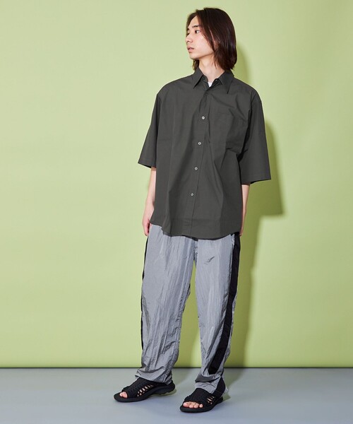 ハーフスリーブシャツ ハーフスリーブデニムスキッパーシャツ[品番：EHEW0044133