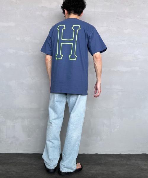 HUF ハフ ビッグH ショートスリーブバックプリント半袖Tシャツ HU1055EM010715_10_l.jpg