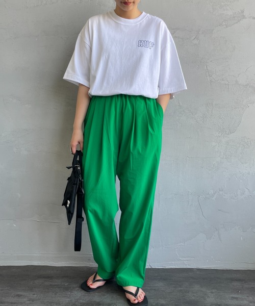 HUF（ハフ）の「[HUF/ハフ] HUF SET H バックプリント ショートスリーブTシャツ（Tシャツ/カットソー・レディース・ホワイト/ネイビー・M/L）」の11枚目の写真