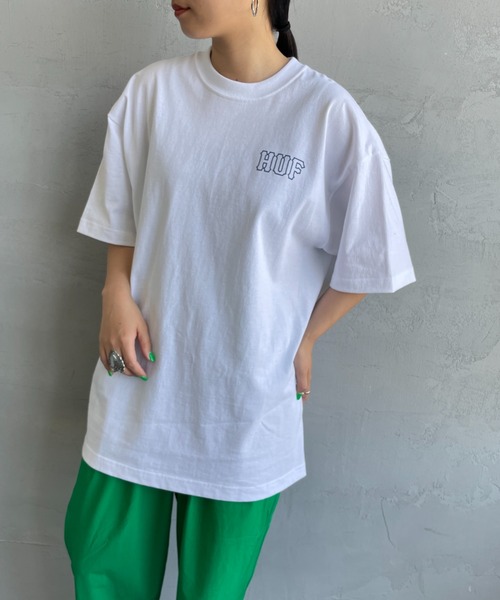 HUF（ハフ）の「[HUF/ハフ] HUF SET H バックプリント ショートスリーブTシャツ（Tシャツ/カットソー・レディース・ホワイト/ネイビー・M/L）」の13枚目の写真