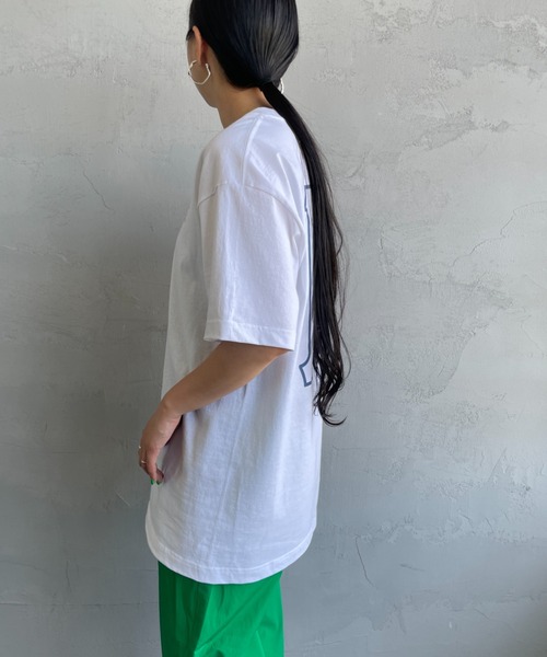 HUF（ハフ）の「[HUF/ハフ] HUF SET H バックプリント ショートスリーブTシャツ（Tシャツ/カットソー・レディース・ホワイト/ネイビー・M/L）」の7枚目の写真
