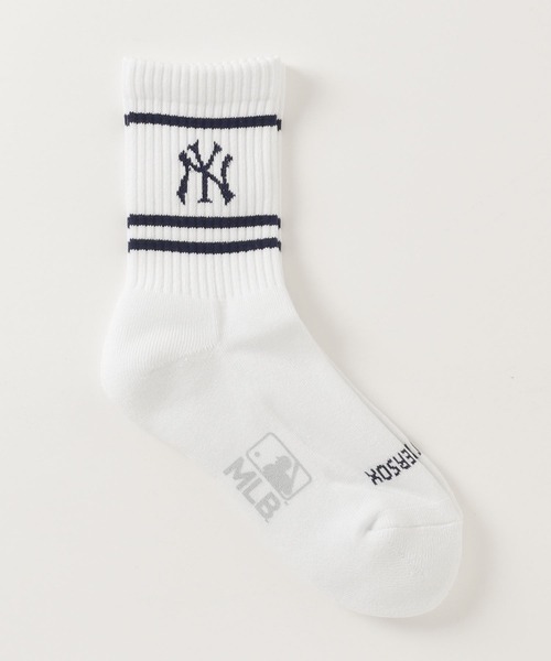 ROSTER SOX(ロスターソックス)の「MLB×ROSTER SOX/ロスターソックス/MLB-176 MLB SS SOCKS(ソックス/靴下・メンズ・ネイビー・1/2)」の2枚目の写真