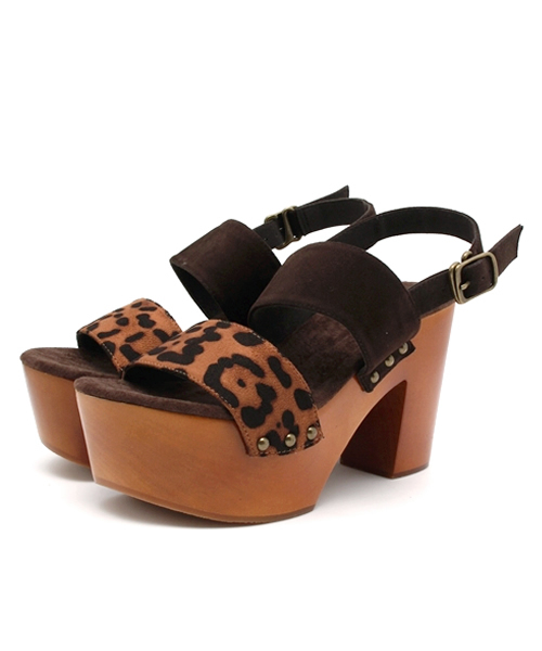 mystic（ミスティック）の「【mystic】ウッドソールサンダル（サンダル・レディース・その他22/キャメル/グレー・37/36/38）」の3枚目の写真