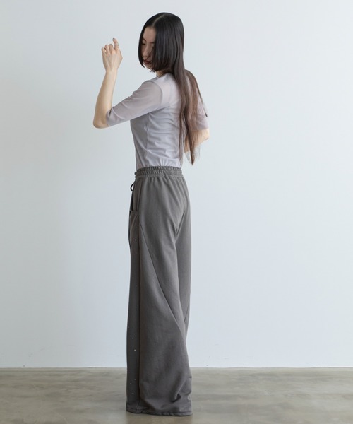 VACANCY(ヴァカンシー)の「ラメストーンイージースウェットパンツ(スウェットパンツ・レディース・グレー/チャコールグレー・MEDIUM/LARGE)」の5枚目の写真