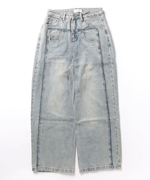 aimoha(アイモハ)の「【Aimoha】レトロ風デニムパンツ(デニムパンツ・レディース・ライトブルー・SMALL/MEDIUM/LARGE)」の10枚目の写真