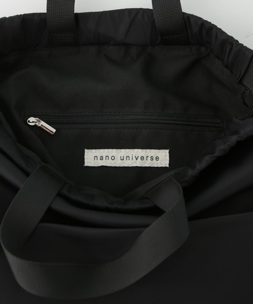 NANO universe(ナノユニバース)の「撥水ナイロン2wayリュック(バックパック/リュック・レディース・ベージュ/ブラック・FREE)」の6枚目の写真