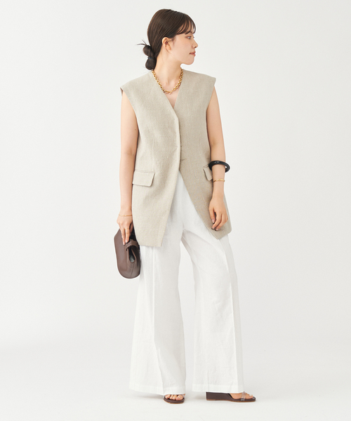 plage（プラージュ）の「Linen Relax Wide パンツ（その他パンツ
