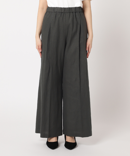 plage(プラージュ)の「Linen Relax Wide パンツ(その他パンツ・レディース・アイボリー/チャコールグレー/ホワイト/グリーン・34/36/38)」の20枚目の写真