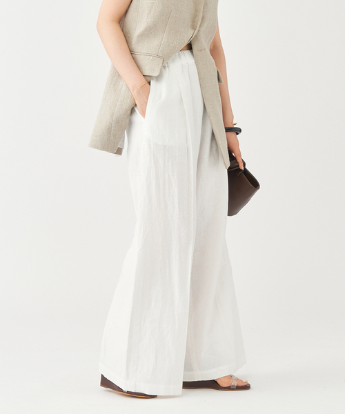 plage Linen Relax パンツ　プラージュ　リネンリラックスパンツ Washer Linen Relax パンツ（その他パンツ）｜Plage（プラージュ