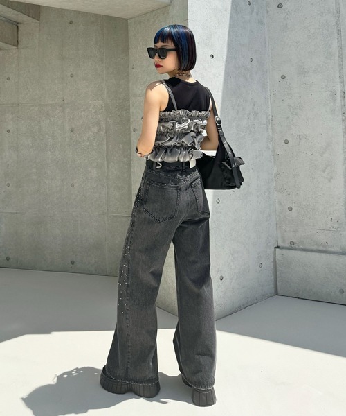 PAGEBOY(ページボーイ)の「2WAYグロッシービスチェ(その他トップス・レディース・ネイビー/シルバー・FREE)」の11枚目の写真