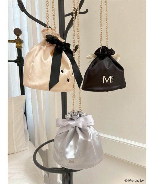 MIIA（ミーア）の「miffy 2way巾着バッグ（ショルダーバッグ・レディース・オフホワイト/ブルー/ブラック・FREE）」の7枚目の写真