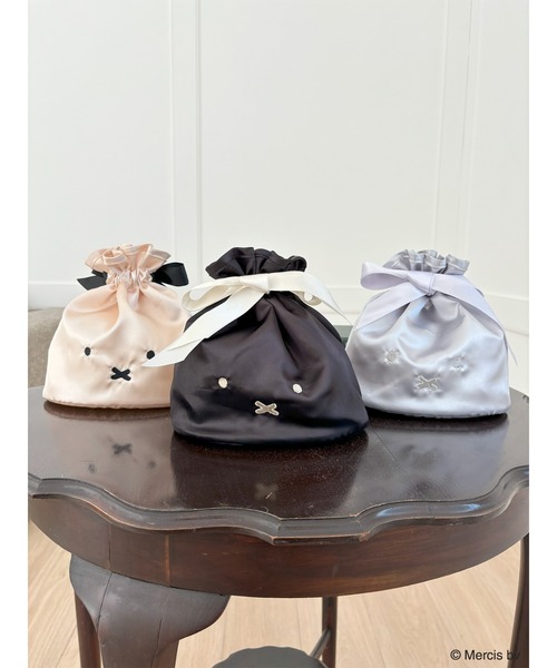 MIIA（ミーア）の「miffy 2way巾着バッグ（ショルダーバッグ・レディース・オフホワイト/ブルー/ブラック・FREE）」の10枚目の写真