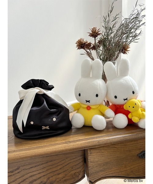 MIIA（ミーア）の「miffy 2way巾着バッグ（ショルダーバッグ・レディース・オフホワイト/ブルー/ブラック・FREE）」の4枚目の写真