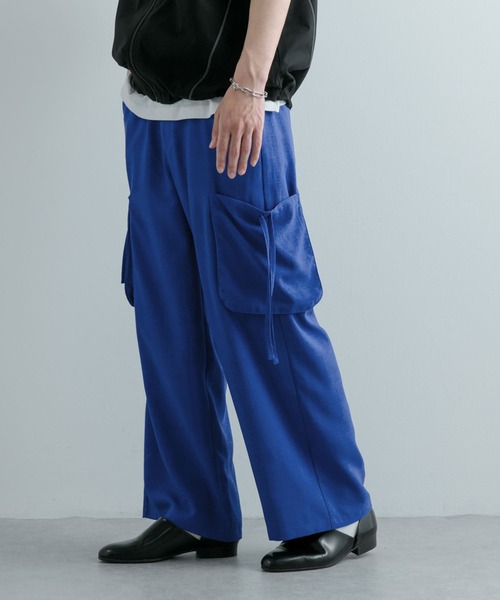セール】『セットアップ対応』 リネンライクサイドポケットワイド