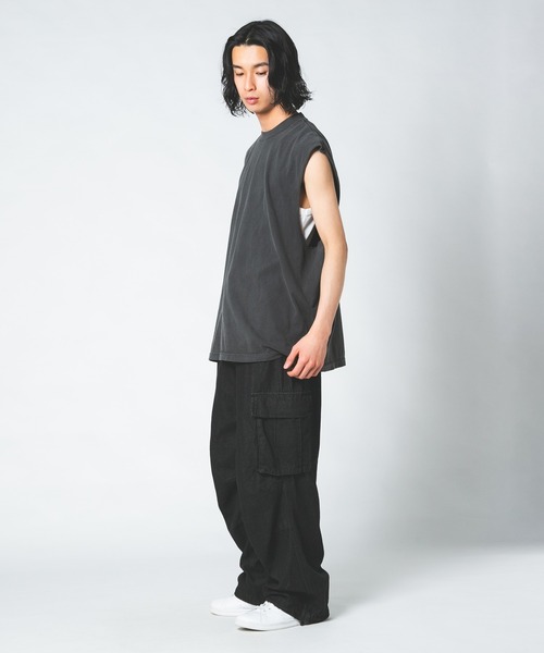 LOS ANGELES APPAREL（ロサンゼルスアパレル）の「【LOS ANGELES APPAREL /ロサンゼルスアパレル】 L-1865GD 6.5OZ SLEEVELESS TEE 6.5オンス スリーブレス TEEシャツ（Tシャツ/カットソー・メンズ・ブラック/ホワイト・X-LARGE/LARGE/MEDIUM）」の10枚目の写真