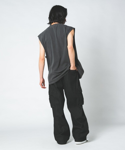 LOS ANGELES APPAREL（ロサンゼルスアパレル）の「【LOS ANGELES APPAREL /ロサンゼルスアパレル】 L-1865GD 6.5OZ SLEEVELESS TEE 6.5オンス スリーブレス TEEシャツ（Tシャツ/カットソー・メンズ・ブラック/ホワイト・X-LARGE/LARGE/MEDIUM）」の11枚目の写真