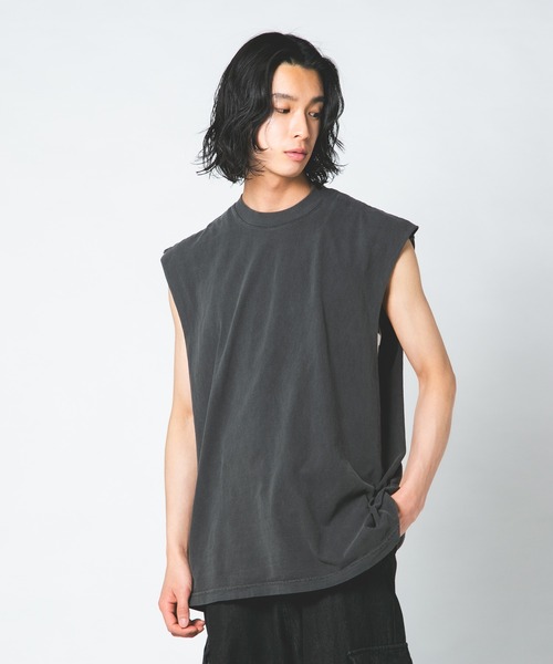 LOS ANGELES APPAREL（ロサンゼルスアパレル）の「【LOS ANGELES APPAREL /ロサンゼルスアパレル】 L-1865GD 6.5OZ SLEEVELESS TEE 6.5オンス スリーブレス TEEシャツ（Tシャツ/カットソー・メンズ・ブラック/ホワイト・X-LARGE/LARGE/MEDIUM）」の5枚目の写真