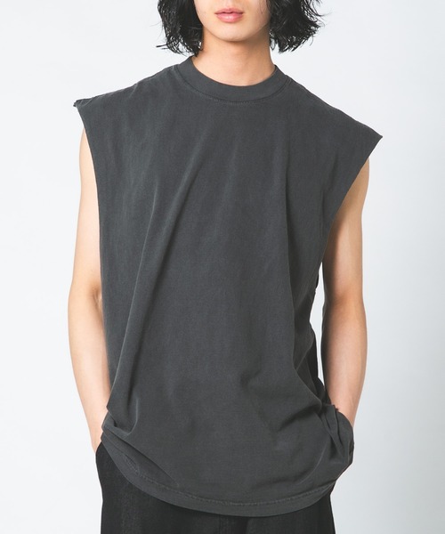 LOS ANGELES APPAREL（ロサンゼルスアパレル）の「【LOS ANGELES APPAREL /ロサンゼルスアパレル】 L-1865GD 6.5OZ SLEEVELESS TEE 6.5オンス スリーブレス TEEシャツ（Tシャツ/カットソー・メンズ・ブラック/ホワイト・X-LARGE/LARGE/MEDIUM）」の4枚目の写真