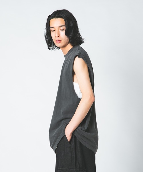 LOS ANGELES APPAREL（ロサンゼルスアパレル）の「【LOS ANGELES APPAREL /ロサンゼルスアパレル】 L-1865GD 6.5OZ SLEEVELESS TEE 6.5オンス スリーブレス TEEシャツ（Tシャツ/カットソー・メンズ・ブラック/ホワイト・X-LARGE/LARGE/MEDIUM）」の6枚目の写真