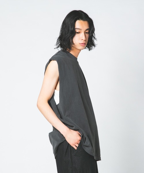 LOS ANGELES APPAREL（ロサンゼルスアパレル）の「【LOS ANGELES APPAREL /ロサンゼルスアパレル】 L-1865GD 6.5OZ SLEEVELESS TEE 6.5オンス スリーブレス TEEシャツ（Tシャツ/カットソー・メンズ・ブラック/ホワイト・X-LARGE/LARGE/MEDIUM）」の8枚目の写真