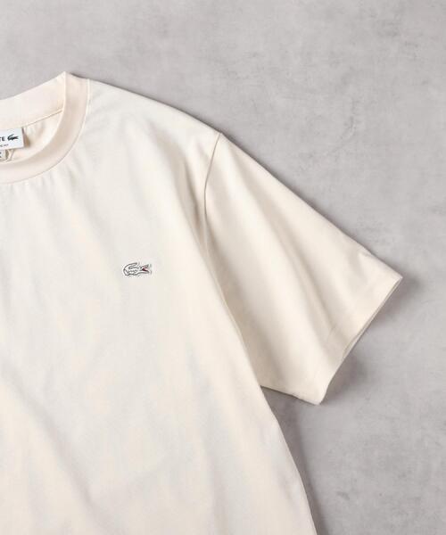 LACOSTE（ラコステ）の「LACOSTE(ラコステ)ワンポイントTシャツ（Tシャツ/カットソー・メンズ・ブラック/ベージュ/ホワイト・M/L/XL/S）」の11枚目の写真