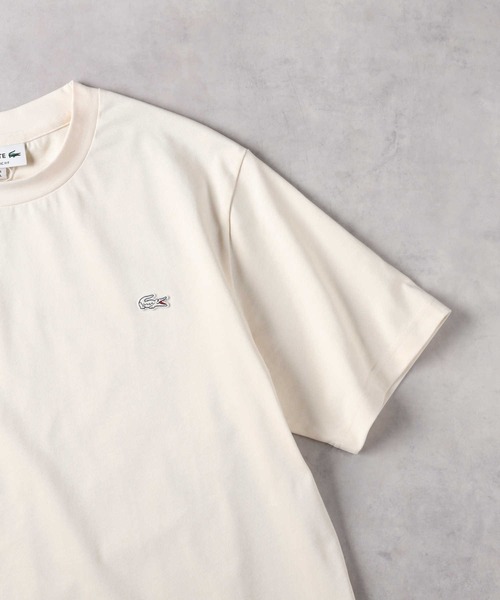 LACOSTE（ラコステ）の「LACOSTE(ラコステ)ワンポイントTシャツ（Tシャツ/カットソー・メンズ・ブラック/ベージュ/ホワイト・M/L/XL/S）」の3枚目の写真