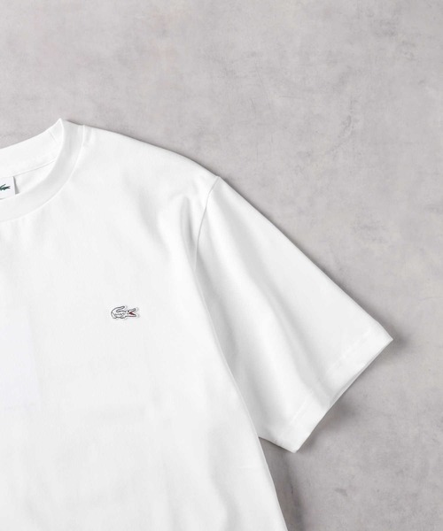 LACOSTE（ラコステ）の「LACOSTE(ラコステ)ワンポイントTシャツ（Tシャツ/カットソー・メンズ・ブラック/ベージュ/ホワイト・M/L/XL/S）」の4枚目の写真