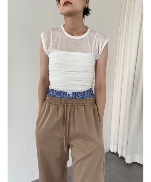 duei(デュイ)の「ビスチェセットレイヤードノースリーブトップス(Tシャツ/カットソー・レディース・オフホワイト/ブラック・FREE)」の22枚目の写真