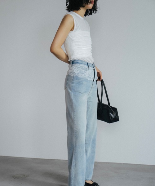 duei(デュイ)の「ビスチェセットレイヤードノースリーブトップス(Tシャツ/カットソー・レディース・オフホワイト/ブラック・FREE)」の4枚目の写真