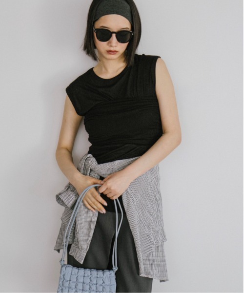 duei(デュイ)の「ビスチェセットレイヤードノースリーブトップス(Tシャツ/カットソー・レディース・オフホワイト/ブラック・FREE)」の11枚目の写真