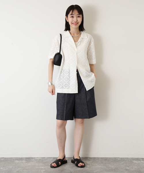 SLOBE IENA(スローブイエナ)の「SLOBE スクエアバッグ(ハンドバッグ・レディース・ブラック/アイボリー・FREE)」の18枚目の写真