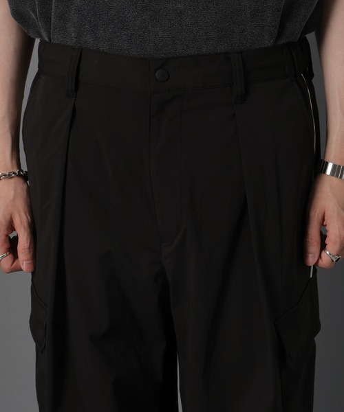 RAGEBLUE（レイジブルー）の「サイドライン/ナイロンワイドカーゴパンツ/パラシュートパンツ（カーゴパンツ・メンズ・ホワイト/ブラック/グレー・SMALL/MEDIUM/LARGE）」の7枚目の写真