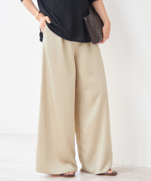 セール】Satin Relax Wide パンツ（その他パンツ）｜Plage（プラージュ  