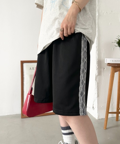 CLEA(クレア)の「サイドレースハーフパンツ(その他パンツ・レディース・ブラック/ホワイト・FREE)」の21枚目の写真