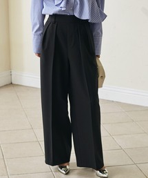 RANAN | [低身長/高身長/大きいサイズ有]2タックワイドスラックス(スラックス)