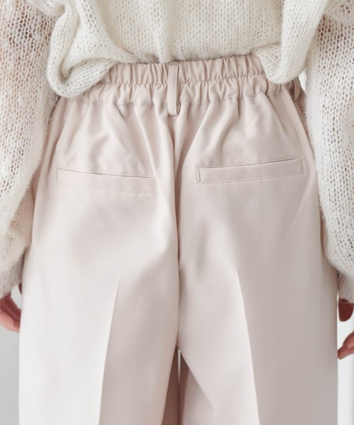 RANAN（ラナン）の「[低身長/高身長/大きいサイズ有]2タックワイドスラックス（スラックス・レディース・グレー/ピンク/ブラック/ベージュ/アイボリー・LL/S/M/L/XLT/ST/MT/LT）」の8枚目の写真