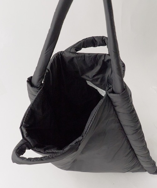 【新品未使用】YAHKI Navy ナイロン ハンドバッグ YAHKI/ヤーキ リサイクルナイロン 中綿2WAY トートバッグ