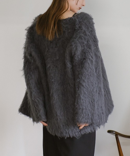 セール】ロングシャギーカーディガン（カーディガン/ボレロ）｜select
